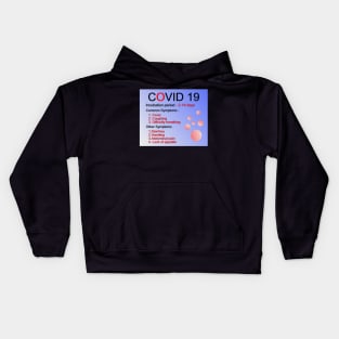 Symptoms of COVID 19 Kids Hoodie